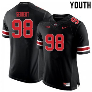 #98 Jake Seibert Ohio State Youth Football Jersey Blackout