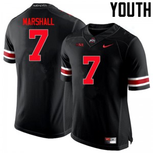 #7 Jalin Marshall Ohio State Youth Football Jerseys Black