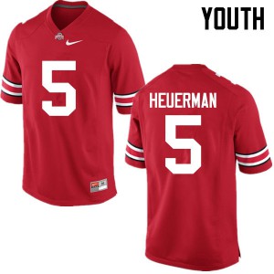 #5 Jeff Heuerman OSU Youth Stitch Jersey Red