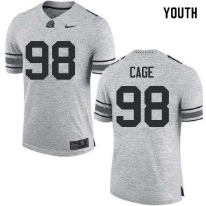 #98 Jerron Cage OSU Youth NCAA Jerseys Gray