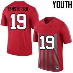 #19 Joe Ramstetter Ohio State Buckeyes Youth Embroidery Jersey Throwback