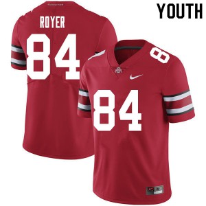 #84 Joe Royer OSU Youth Stitched Jersey Red