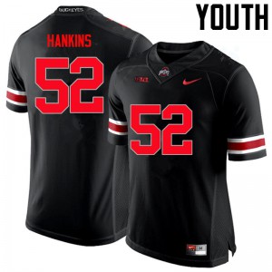 #52 Johnathan Hankins Ohio State Youth NCAA Jerseys Black