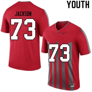 #73 Jonah Jackson OSU Buckeyes Youth Stitched Jerseys Retro