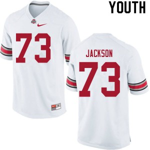 #73 Jonah Jackson OSU Buckeyes Youth College Jersey White
