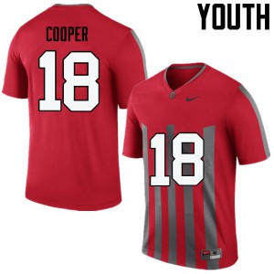 #18 Jonathan Cooper Ohio State Buckeyes Youth Embroidery Jersey Throwback