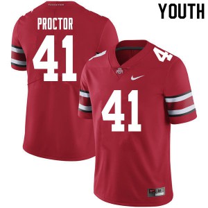 #41 Josh Proctor OSU Youth Player Jerseys Red