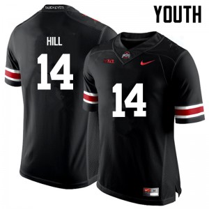 #14 KJ Hill Ohio State Youth University Jersey Black