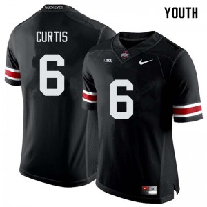 #6 Kory Curtis Ohio State Youth Stitch Jersey Black
