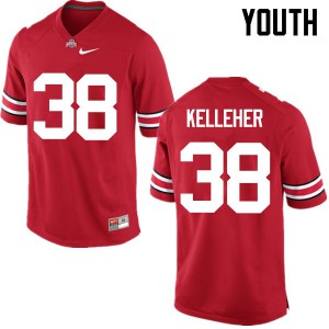 #38 Logan Kelleher Ohio State Youth Official Jersey Red