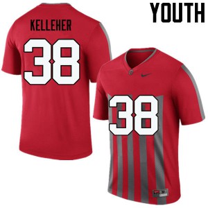 #38 Logan Kelleher Ohio State Youth Official Jerseys Throwback