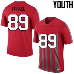 #89 Luke Farrell Ohio State Buckeyes Youth High School Jerseys Throwback