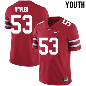 #53 Luke Wypler Ohio State Youth Football Jerseys Red