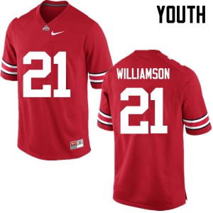 #21 Marcus Williamson Ohio State Buckeyes Youth Alumni Jerseys Red