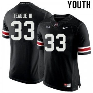 #33 Master Teague III Ohio State Buckeyes Youth NCAA Jerseys Black