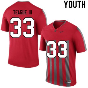 #33 Master Teague III OSU Youth Player Jersey Retro