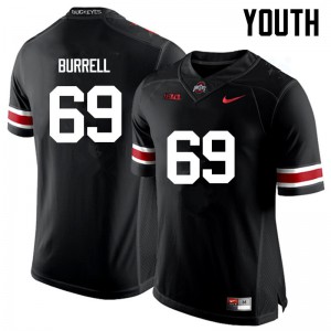 #69 Matthew Burrell OSU Buckeyes Youth College Jerseys Black