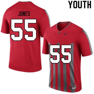 #55 Matthew Jones Ohio State Youth University Jerseys Retro