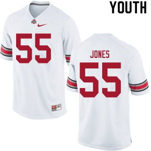 #55 Matthew Jones Ohio State Youth Official Jersey White