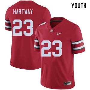 #23 Michael Hartway Ohio State Buckeyes Youth High School Jerseys Red
