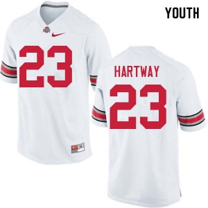 #23 Michael Hartway Ohio State Buckeyes Youth Player Jerseys White