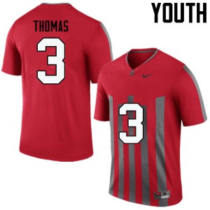 #3 Michael Thomas Ohio State Youth Embroidery Jerseys Throwback