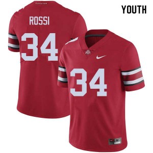 #34 Mitch Rossi OSU Youth College Jerseys Red