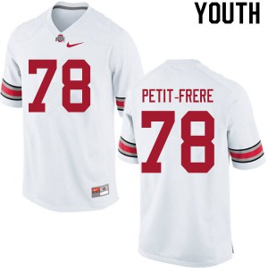 #78 Nicholas Petit-Frere Ohio State Youth University Jerseys White
