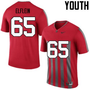 #65 Pat Elflein Ohio State Youth Embroidery Jersey Throwback
