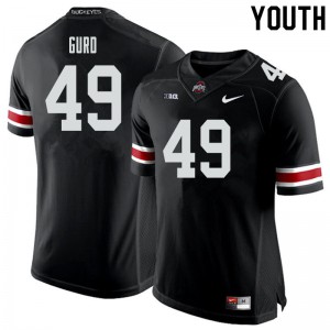 #49 Patrick Gurd Ohio State Buckeyes Youth Player Jerseys Black