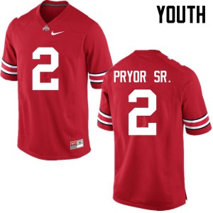 #2 Terrelle Pryor Sr. OSU Youth NCAA Jersey Red