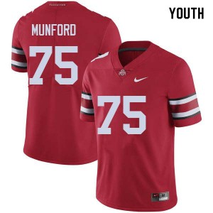 #75 Thayer Munford Ohio State Youth Player Jersey Red