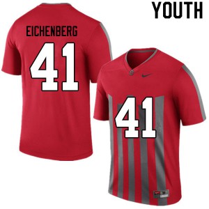 #41 Tommy Eichenberg OSU Youth Stitched Jerseys Retro