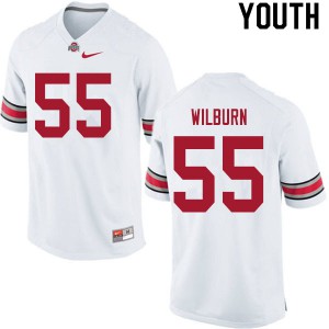 #55 Trayvon Wilburn Ohio State Youth College Jersey White