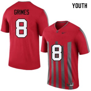 #8 Trevon Grimes Ohio State Youth NCAA Jerseys Throwback