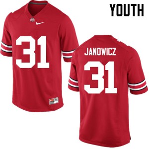 #31 Vic Janowicz Ohio State Youth High School Jerseys Red