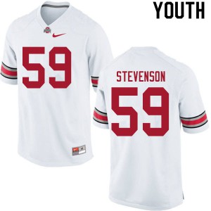 #59 Zach Stevenson Ohio State Youth University Jersey White