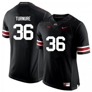 #36 Zach Turnure Ohio State Buckeyes Men NCAA Jerseys Black