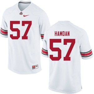 #57 Zaid Hamdan Ohio State Men Football Jersey White